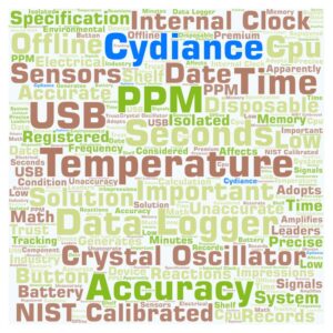 Time clock accuracy for temperature data logger